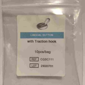 لینگوال باتن هوکدار ارتودنسی | lingual button with hook