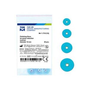 دیسک پرداخت مرکزدار آبی |TORVM | POLISHING DISCS 40PCS
