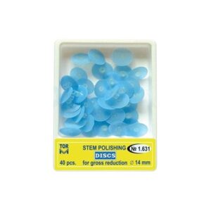 دیسک پرداخت بدون مرکز تور وی ام 14mm رنگ آبی بسته 40عددی